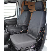 Citroen Nemo Van 2008 On Driver And Folding Passenger Seat Covers - Pair - Black
